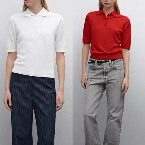 MD590,18%桑蚕丝+82%棉Polo领针织衫女真丝短袖polo衫