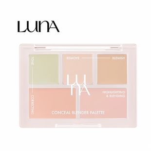 韩国采购LUNA爱敬露娜清潭遮瑕盘膏五色高光持久主播遮盖瑕疵提亮