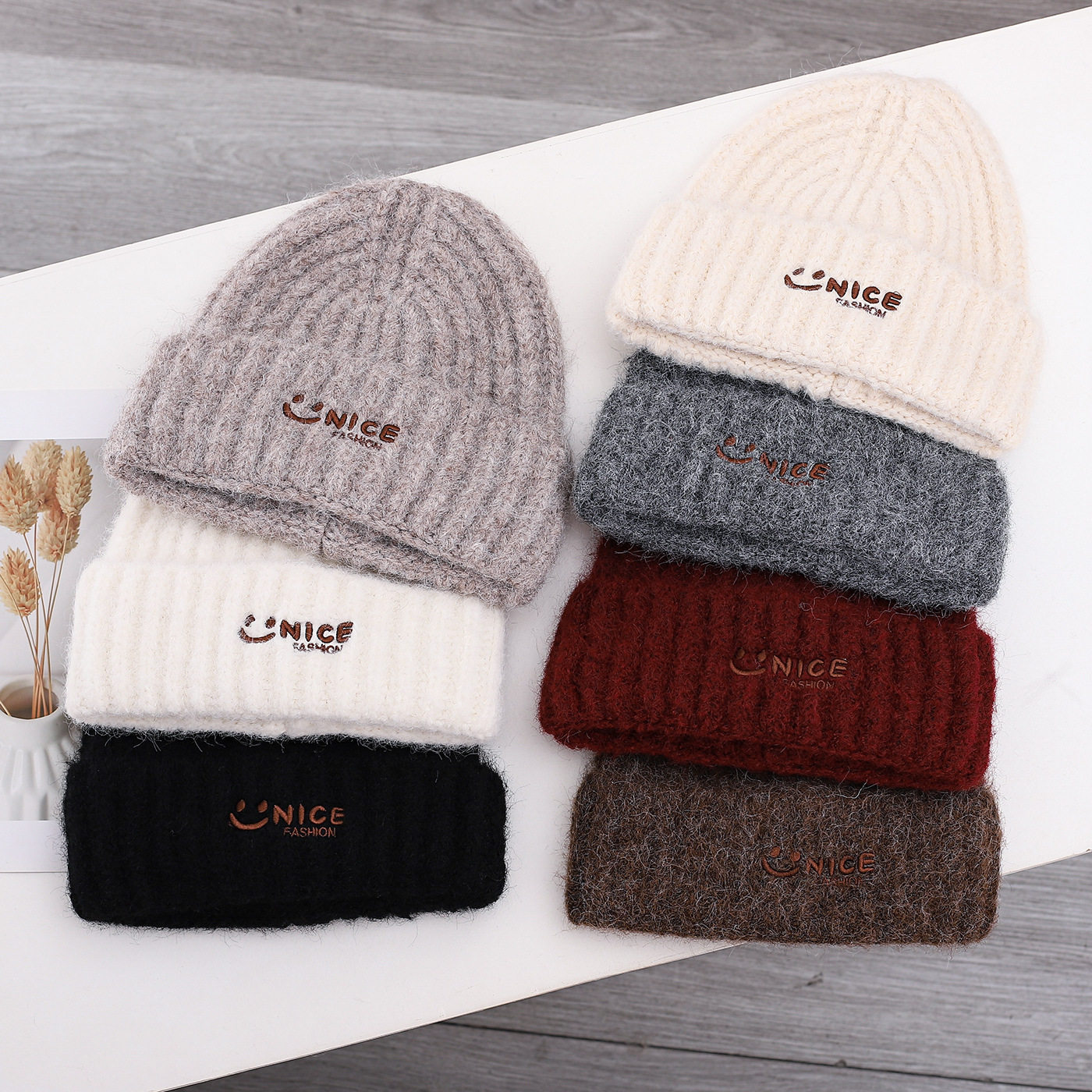 新款秋冬季女保暖毛线帽子护耳加厚加绒男款针织帽时尚护耳帽跨境