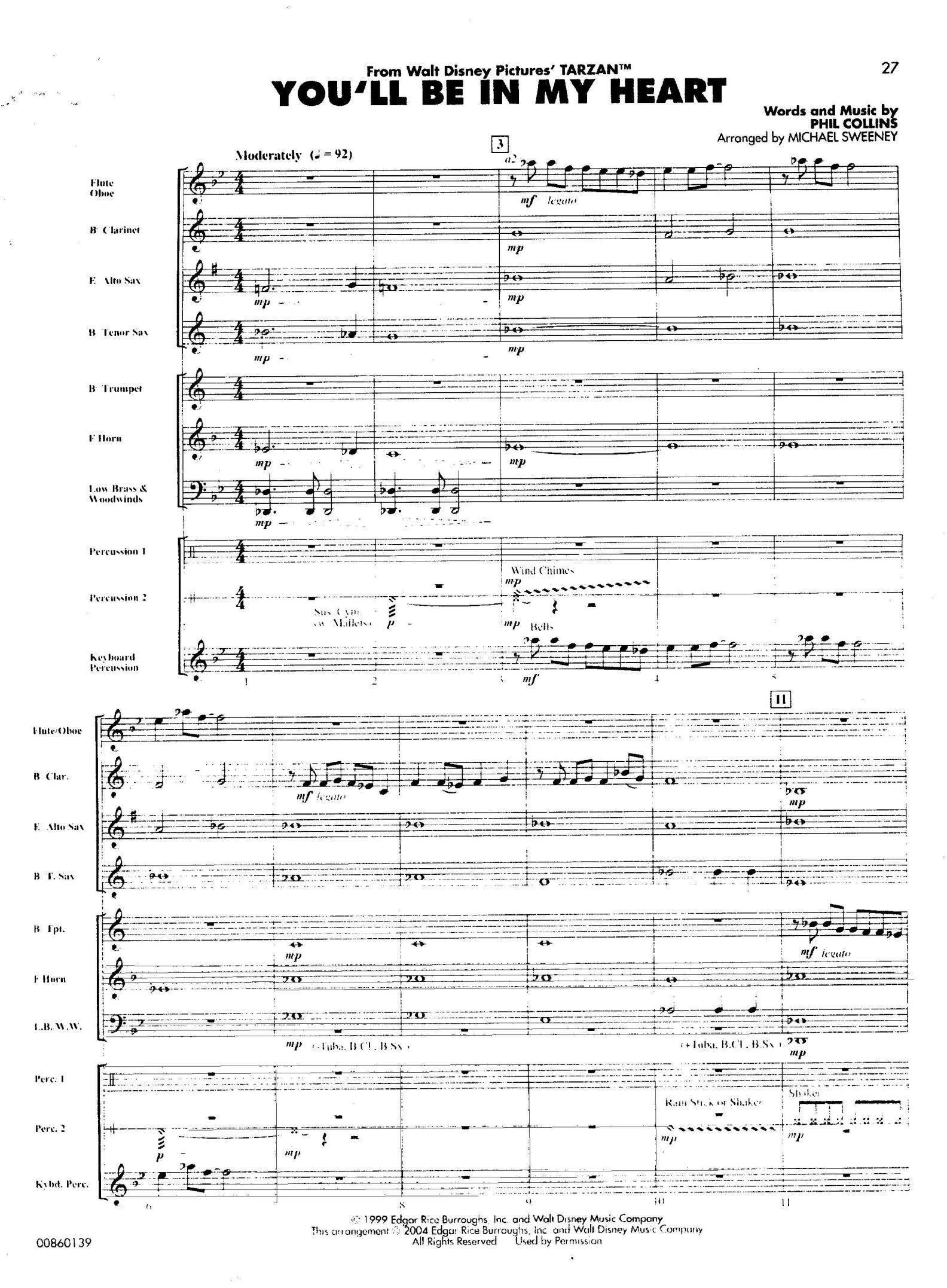 0管乐团合奏总谱分谱