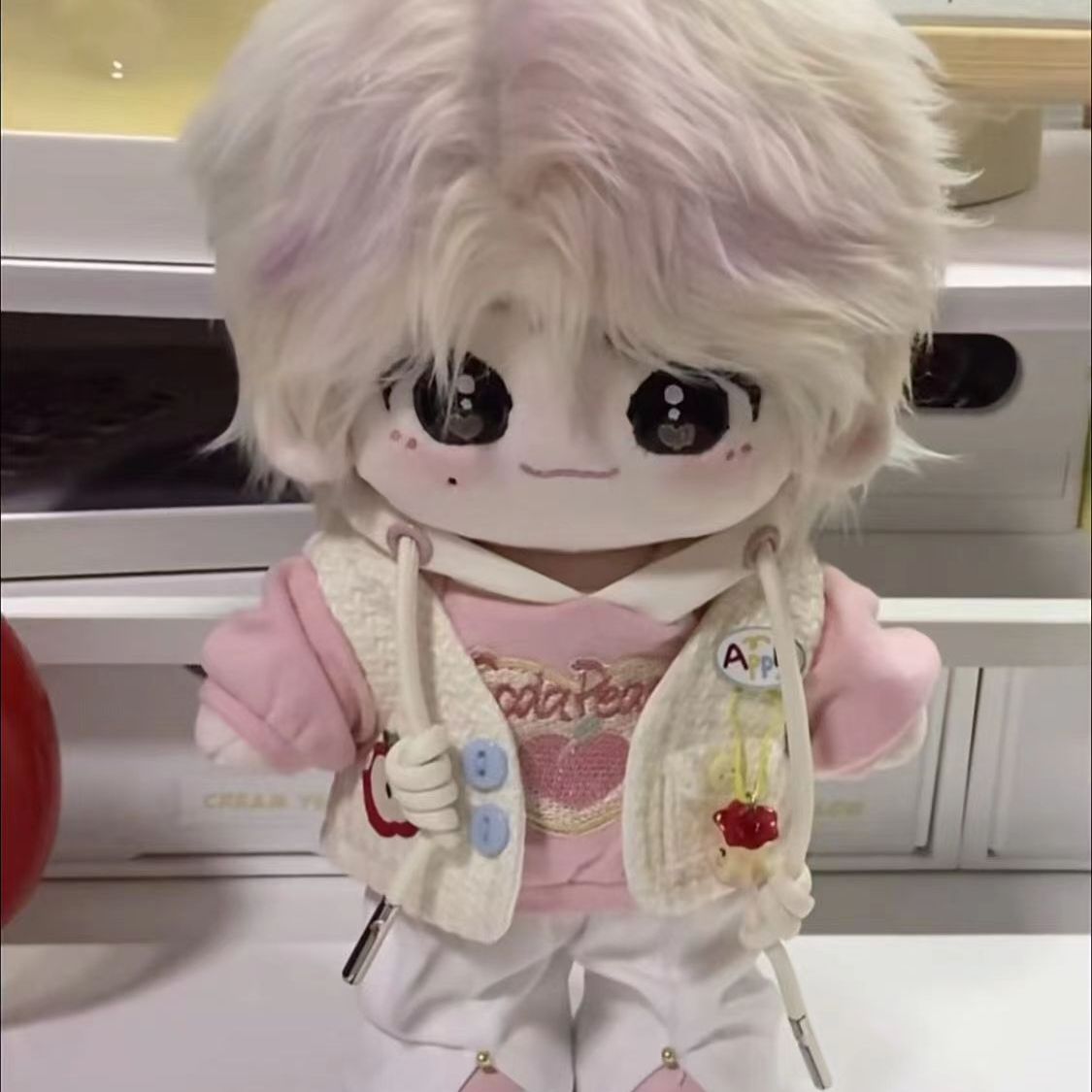 挑染发饭制三专丁程鑫棉花娃娃20cm同人属性公仔男娃可爱送女孩礼