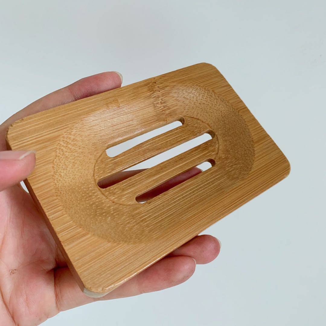 肥皂底座 bamboo soap dish 竹子肥皂沥水架天然环保卫生间置物架