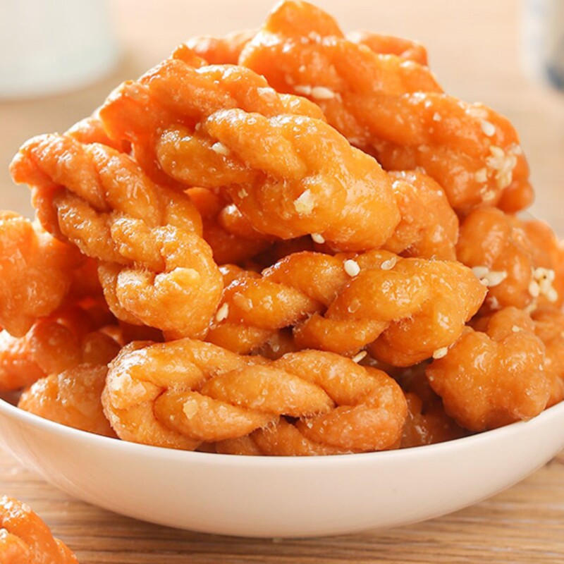 小麻花500g小包装红糖味麻花传统糕点网红零食办公室休闲小吃美食