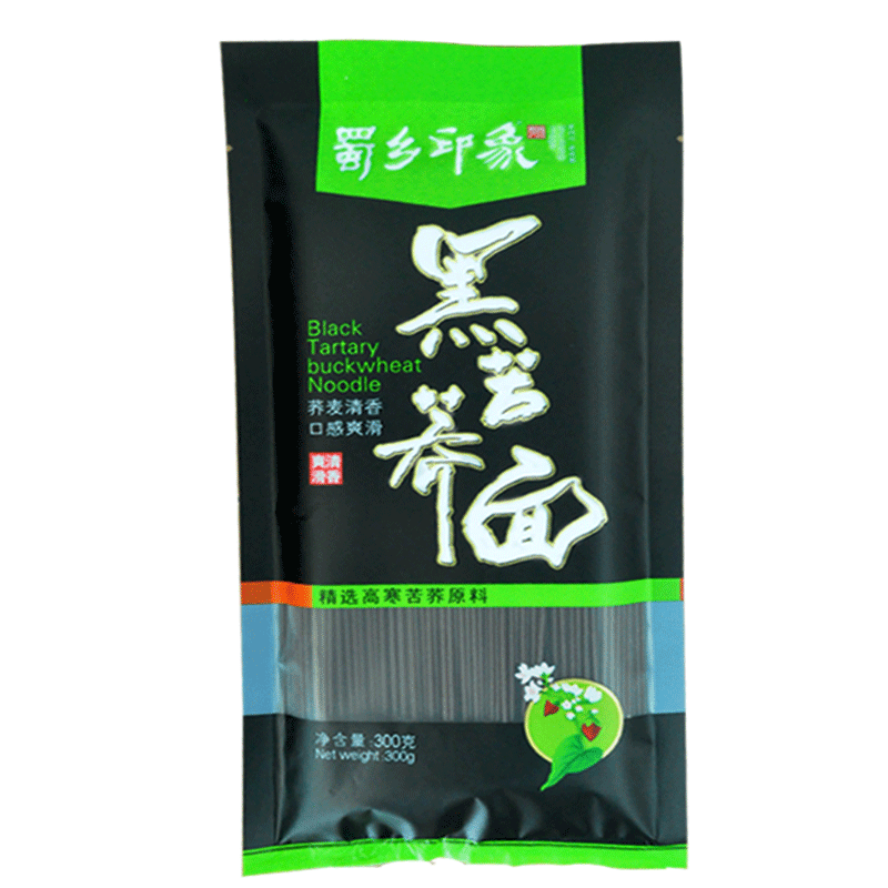 買2送1蜀鄉(xiāng)印象黑苦蕎面蕎麥面面條拌面炒面涼山苦蕎面條粉蕎麥面