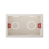 欧奔开关插座面板暗盒开关插座暗装 线盒118型通用底盒2位小盒底盒