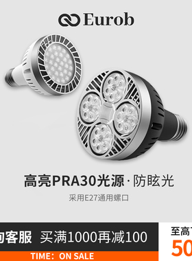 商用服装店par30背景导轨灯e27螺口led射灯灯泡cob轨道灯光源店铺