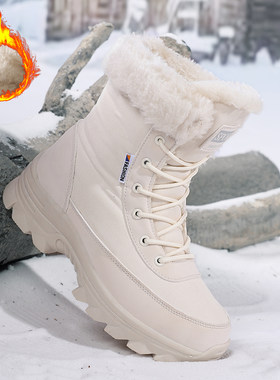 外贸女士冬季新款加绒加厚雪地靴