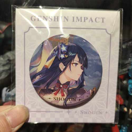 正版原神主题系列雷电将军徽章