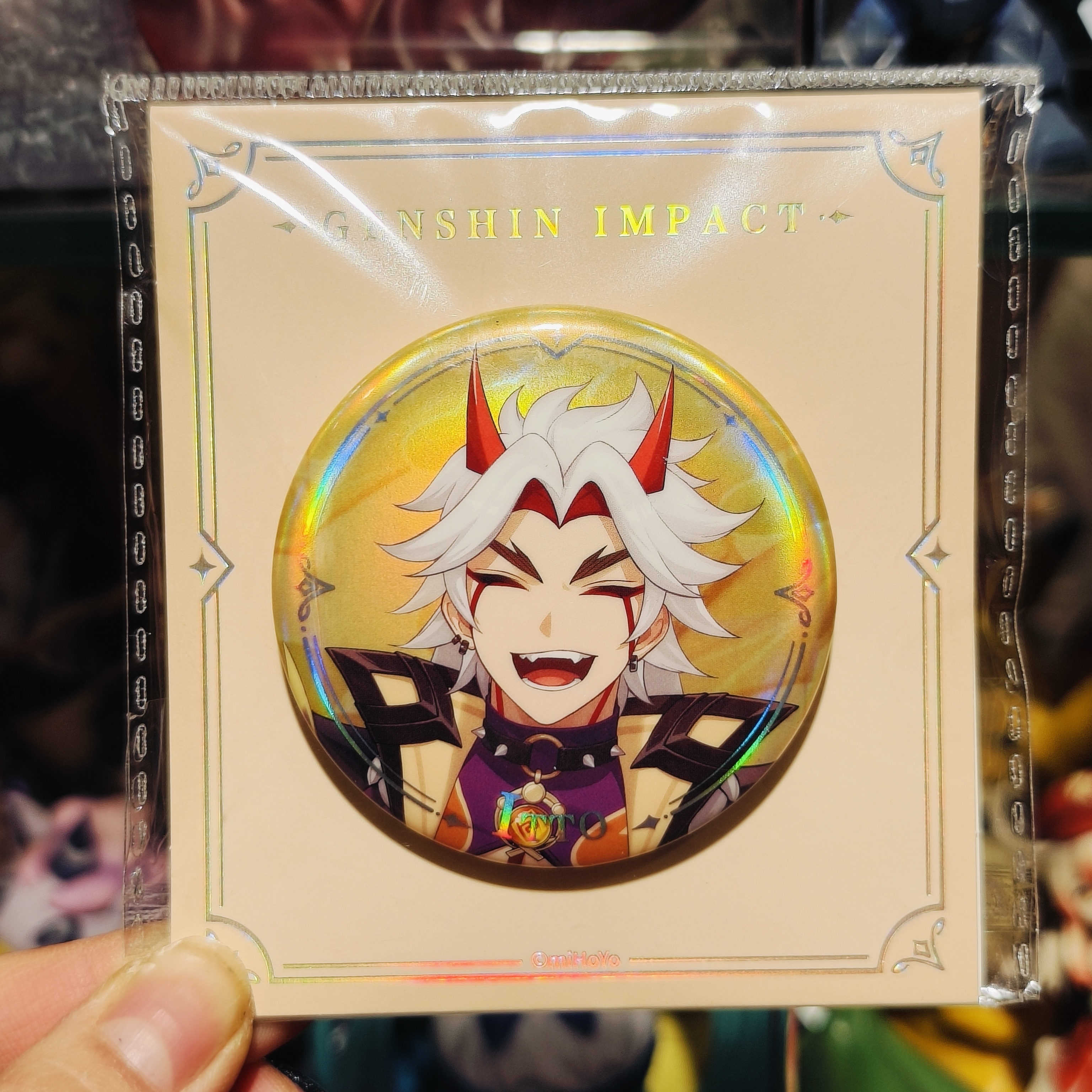 正版原神荒泷一斗徽章官谷现货