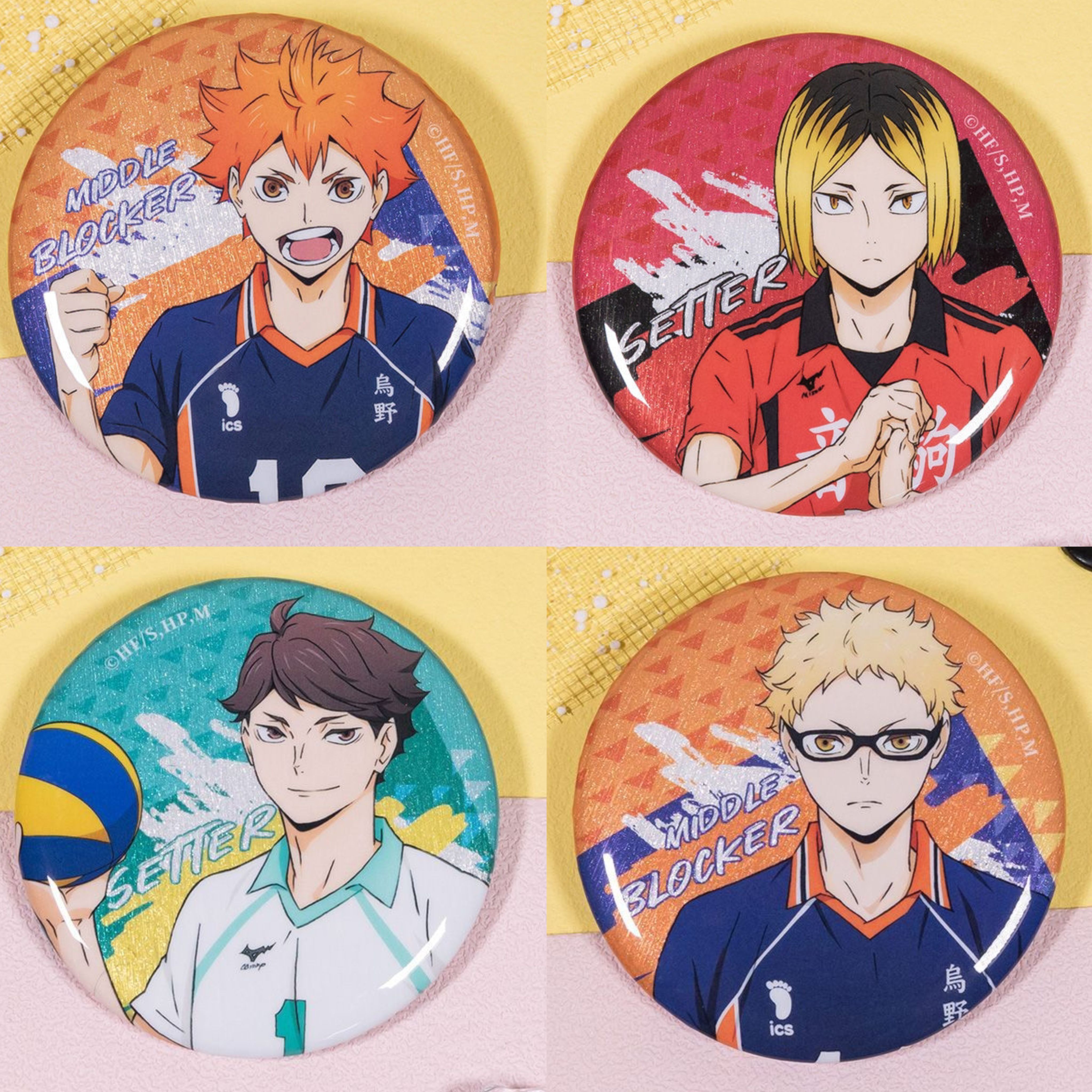 【正版官谷】排球少年周边孤爪研磨 及川彻日向翔阳月岛萤徽章