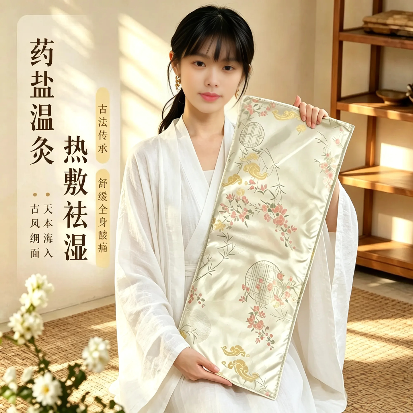 电加热盐袋热敷包海盐粗盐电热理疗袋子中药艾草艾灸肩颈椎腰带部