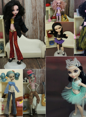 怪物高中娃娃衣服 怪高休闲服装 monster high 怪高衣服六波