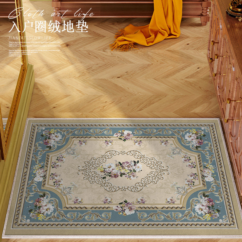 欧式入户地毯客厅茶几毯高级感家用进门门口地垫高级防滑垫易打理