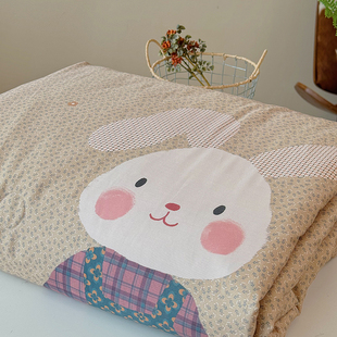 被子可水洗机洗夏凉被 薄款 A类天丝棉夏被卡通数码 印花空调被夏季