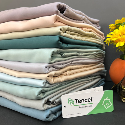 可定做100支兰精天丝单床笠床单