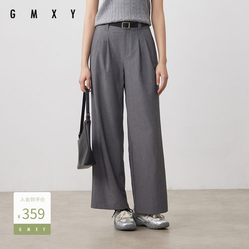 古木夕羊时尚百搭显瘦直筒休闲长裤女2025夏季新款GS530142029