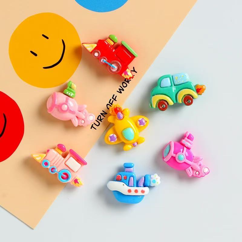 亮面飞机汽车交通工具树脂磁吸冰箱贴创意黑白板照片墙留言板磁贴