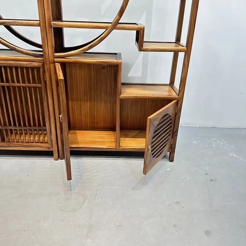 新中式实木博古架茶室书房多宝阁