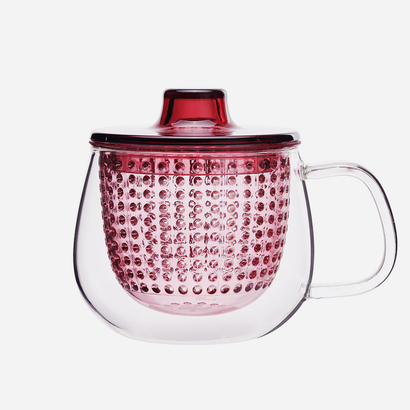 日本进口kinto耐高温无铅玻璃泡茶杯带茶滤功夫冲茶器泡茶壶350ml