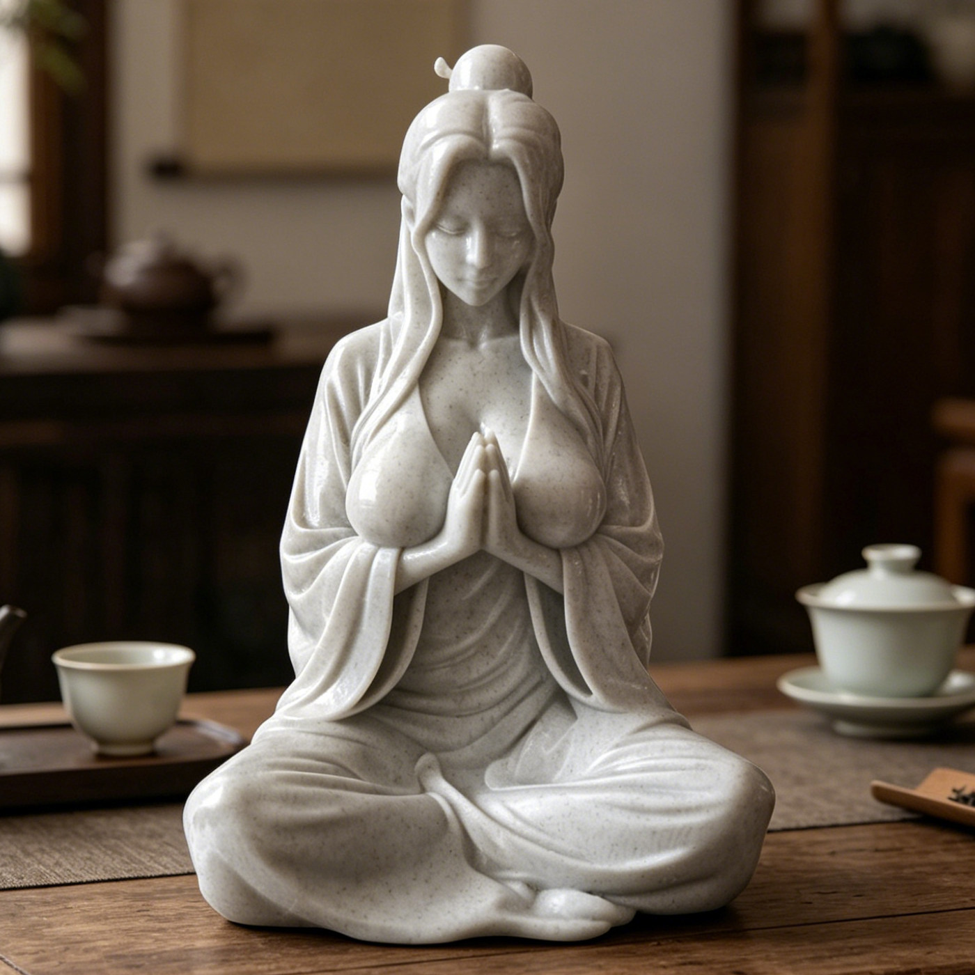 3D打印仿大理石禅意摆件