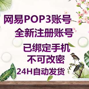 全新独享网易163pop账号游戏带授权码账号可登录邮箱大师无风险