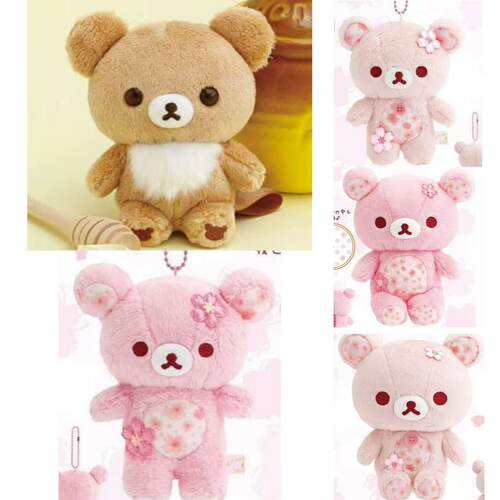 部分尾款 日本sanx轻松熊熊弟十周年樱花毛绒玩偶挂件受注