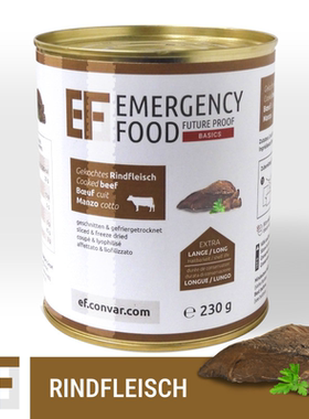 德国 EF BASICS 冻干熟牛肉切片保质期超长徒步野营 应急囤货口粮