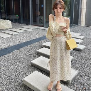 张涩涩zss2024夏季 tender方领捏褶内搭冰丝细吊带背心女短 内搭王