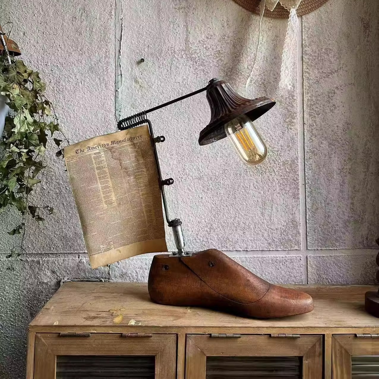 孤品中古风台灯复古风咖啡馆民宿桌面装饰灯摆件摄影道具拍摄道具