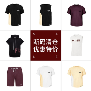 FILTERED拳击训练休闲短袖T恤衫男夏季宽松透气运动上衣短裤背心