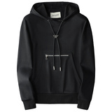 F6077-27036-P1252025新款秋冬男士连帽大码卫衣打底衫黑底图，男装T恤，钱塘6077