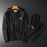 F6077T022P2802025新款秋季卫衣长裤运动休闲套装-黑底图，男装休闲套装，钱塘6077