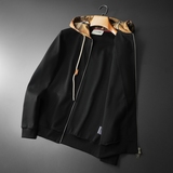 F6077-27060-P1502025新款秋冬男士连帽开衫大码卫衣，男装卫衣，钱塘6077