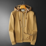 F6077-27060-P1502025新款秋冬男士连帽开衫大码卫衣，男装卫衣，钱塘6077
