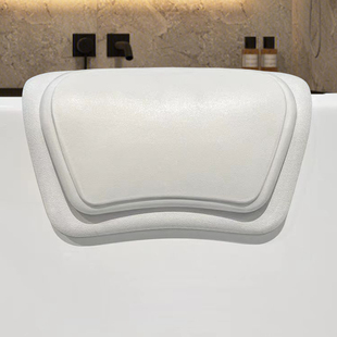 高弹防水浴缸枕头泡澡靠枕SPA养生护理头枕居家酒店沐浴浴室配件