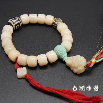绿松石牦牛骨手串藏式文玩手串