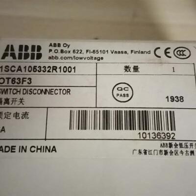 全新正品隔离开关 OT63F3 欢迎询购