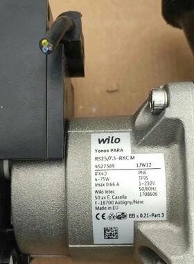WILO威乐变频循环帮浦  RS25/7.5  RKC  M 全新 原装 正品现货 议