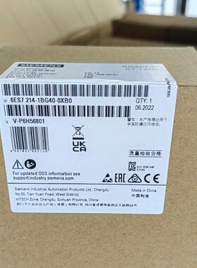 西门子CPU1214C处理器6ES7214-1BG40-0XB0全新保内