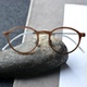 手工水牛角眼镜框近视超轻配钛腿1823复古文艺圆框理想镜侣
