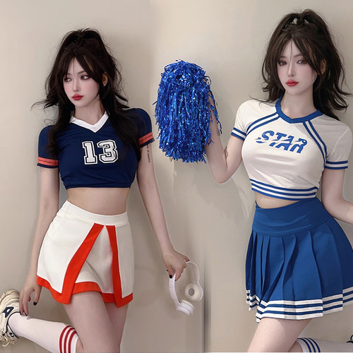 辣妹套装学院风啦啦操跳舞服装