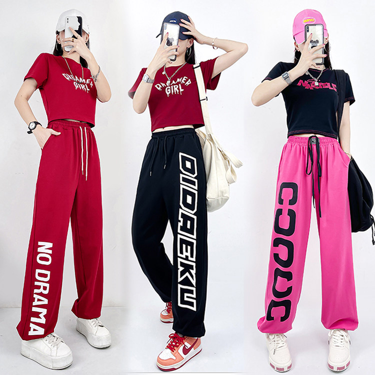 夏季时尚JAZZ街舞套装爵士舞服装现代舞蹈练功服成人ds演出服女潮_虎窝淘