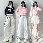 爵士舞衣服套装 现代嘻哈街舞啦啦操演出服 甜辣jazz上衣跳舞练功裤