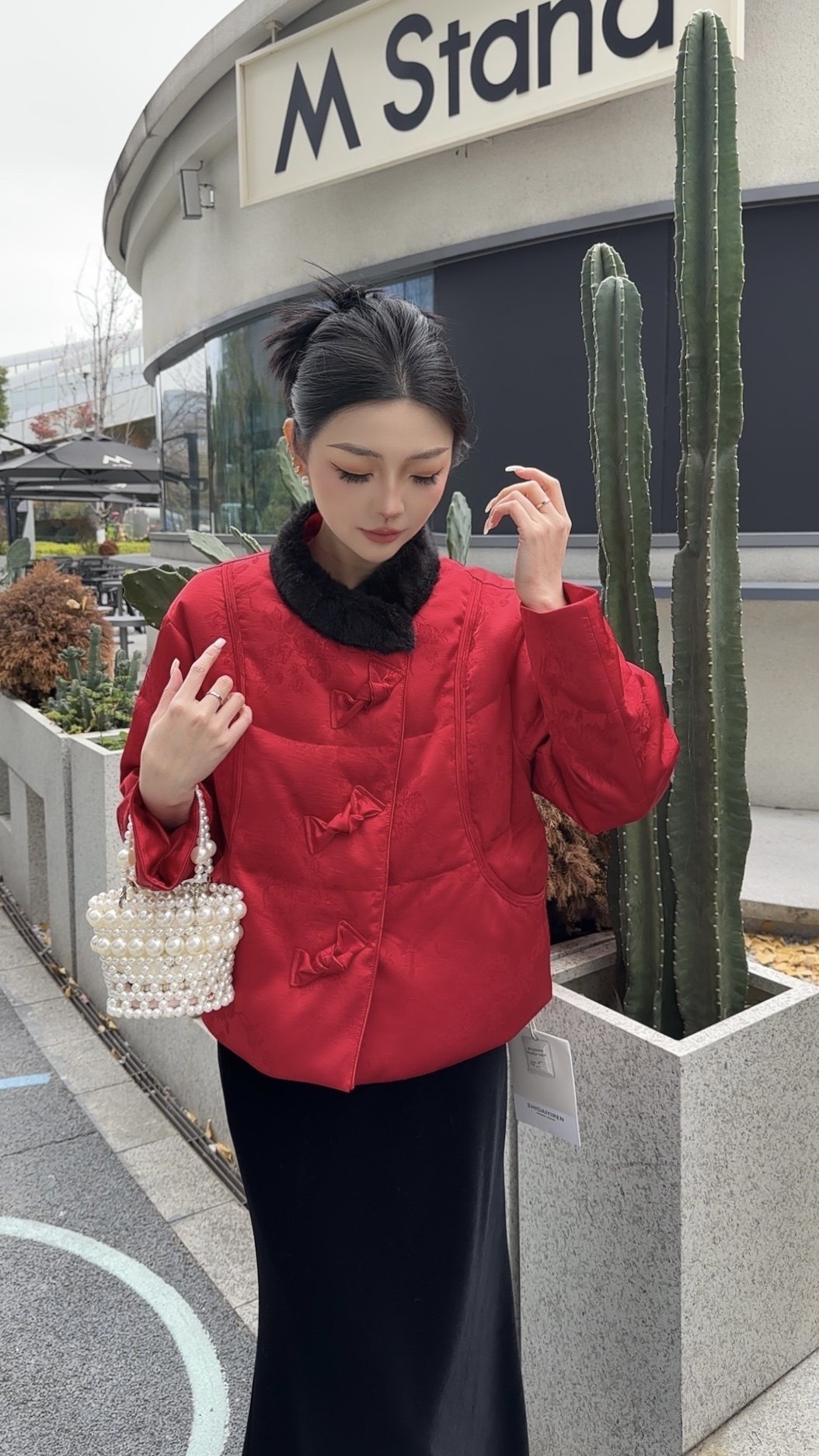 时戴衣人258186白新中式毛领羽绒服女短款盘90白鸭绒保暖外套冬,女装/女士精品,羽绒服,淘宝优惠券,粉丝福利购,淘宝优惠卷