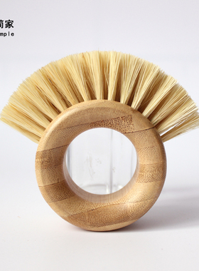 意简家去油渍楠竹剑麻锅刷高颜值手环碗碟刷厨房清洁刷蔬果去皮刷