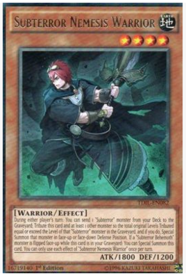 【假面卡牌】游戏王 909 TDIL 欧版 一刷 R 地底恐魔的宿敌战士