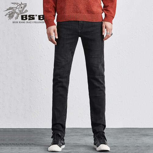 小魔鱼2026男士修身显瘦牛仔裤