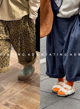 2026春季韩系洋气童装儿童韩版女童裤子男童秋装阔腿裤长裤子6581