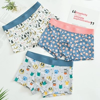 2 đồ lót nam băng lụa boxer cá tính xu hướng phim hoạt hình liền mạch boyshort mùa hè nam thoáng khí phần mỏng - Nam giới quan lot nam