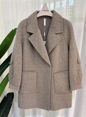 MW5809L时尚双面苏丽羊毛大衣女100%羊毛百搭2025冬季专柜正品